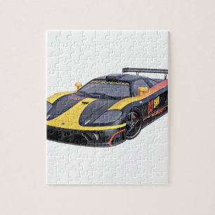 Puzzle Supercar dans le noir et le jaune
