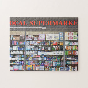 Puzzle Supermarket Window, Kensington, Londres, Angleterr