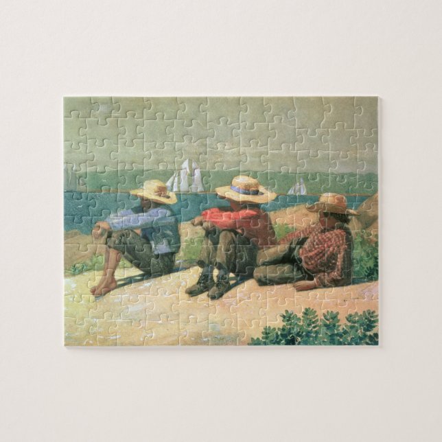 Puzzle Sur la plage, 1875 (la semaine) (Horizontal)