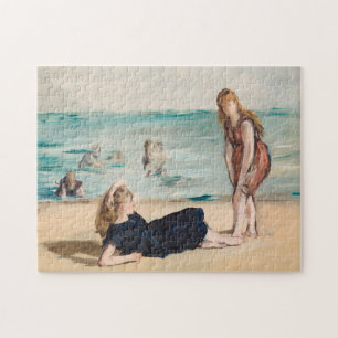Puzzle Sur la plage   Édouard Manet