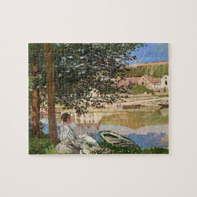 Puzzle Sur la rive de la Seine par Monet (Horizontal)