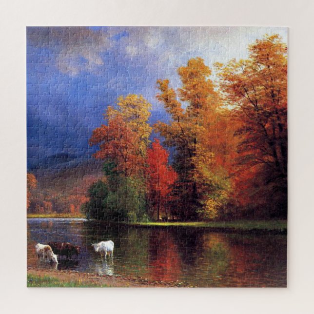 Puzzle Sur le Saco par Albert Bierstadt (Vertical)