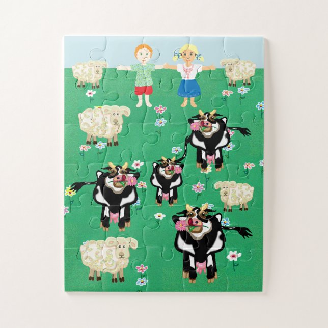 Puzzle Sur les enfants de la ferme (Vertical)