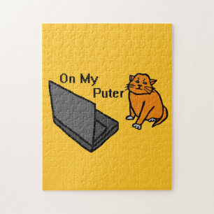 Puzzle Sur Mon Ordi Drôle De Chat Orange Mème