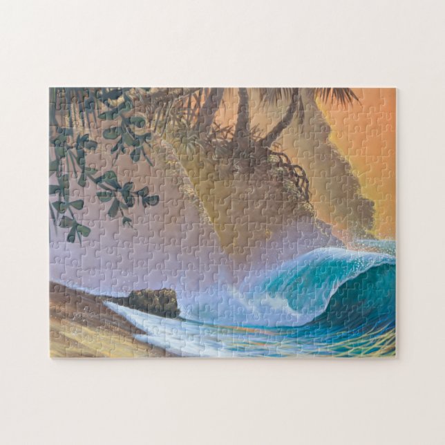 Puzzle Surf de plage de baie de Hanalei (Horizontal)