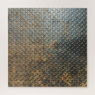 Puzzle Surface métallique, arrière - plan de texture réfl