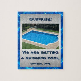 Puzzle Surprise personnalisée de piscine
