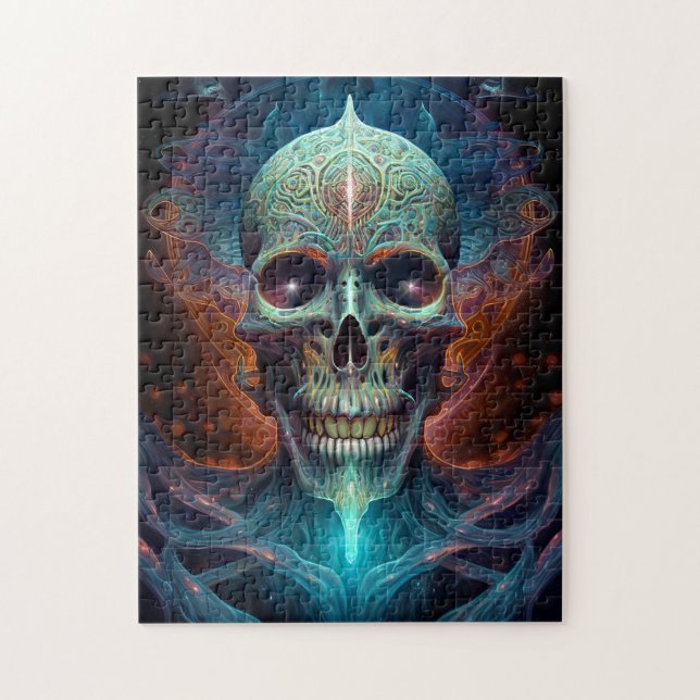Puzzle Surreal Skull Gothique Horror Art (Vertical)