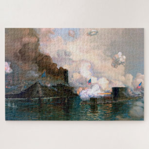 Puzzle Surveillez Merrimac La Première Lutte Entre Les Cl
