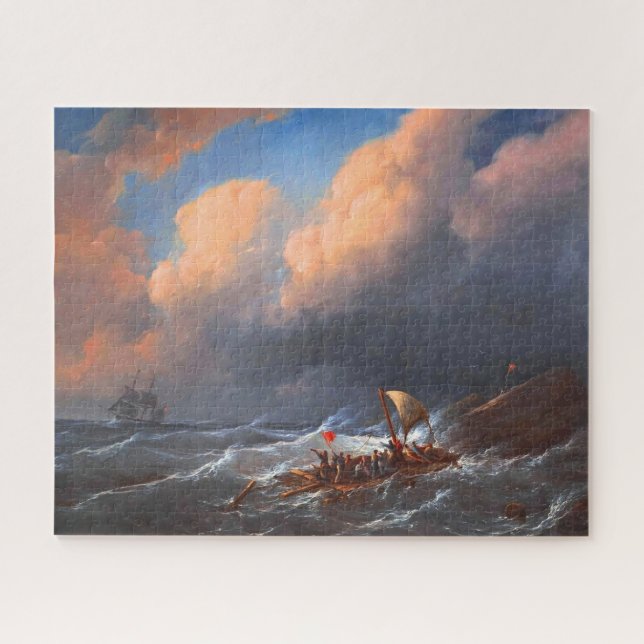 Puzzle Survivants des naufrages sur un radeau (Horizontal)