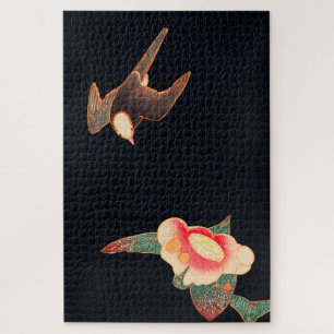 Puzzle Swallow and Camellia (1900) par Ito Jakuchu