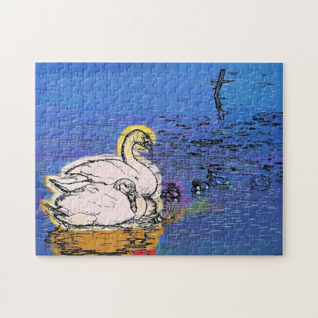 PUZZLE SWANS (Horizontal)