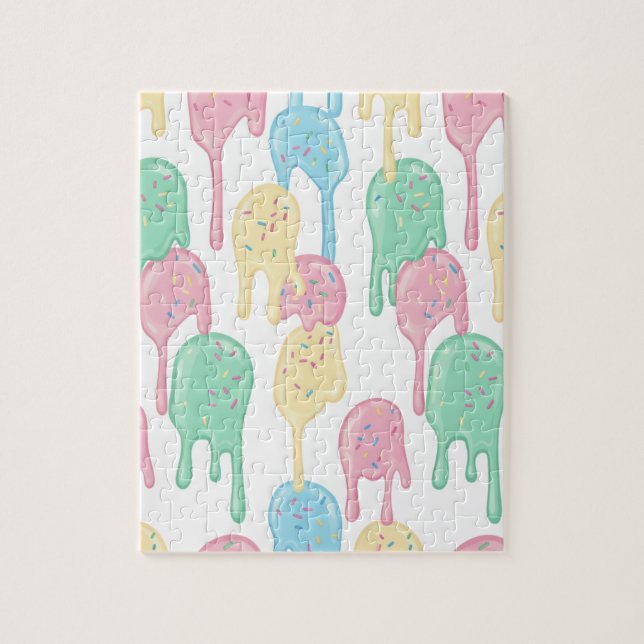 Puzzle Sweet Drip: A Pastel Ice Cream Dream (Vertical)