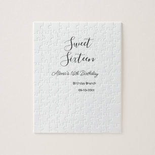 Puzzle Sweet sixteen anniversaire brunch 16e anniversaire
