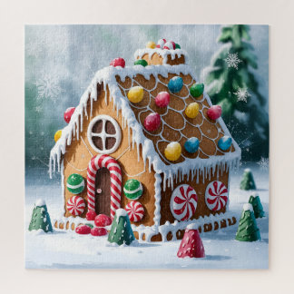 Puzzle Sweet Winter Wonderland : Whimsical GingerbreadHou