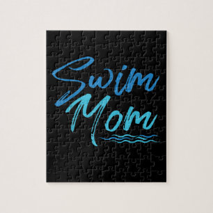 Puzzle Swim Maman Nager Drôle Mignonne Cadeau