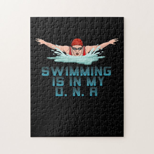 Puzzle Swimming Is (Vertical)
