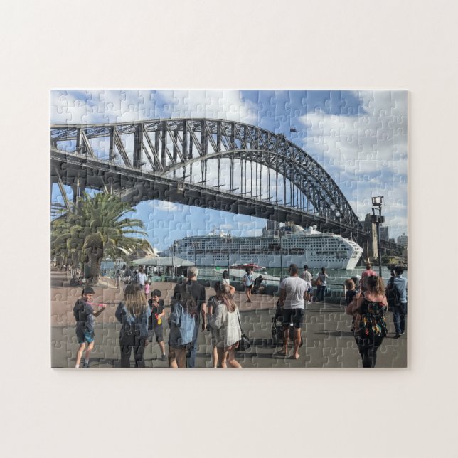Puzzle Sydney Harbour Bridge & Cruise Ship | Australie (Horizontal)