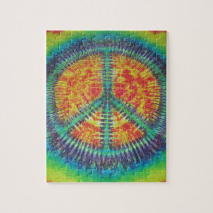 Puzzle SYMBOLE DE LA PAIX Tie Dye