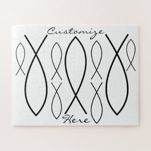 Puzzle Symbole de poisson chrétien Ichthys Thunder_Cove