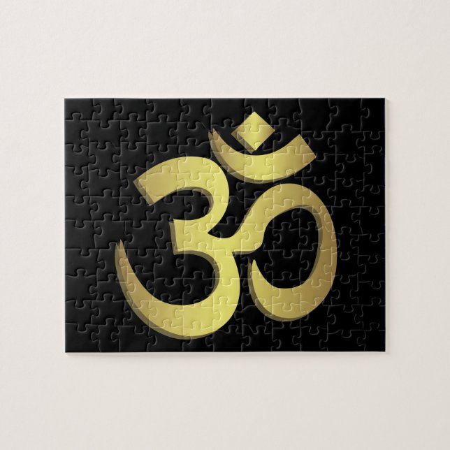 Puzzle Symbole de yoga de l'OM (Aum) Namaste (Horizontal)