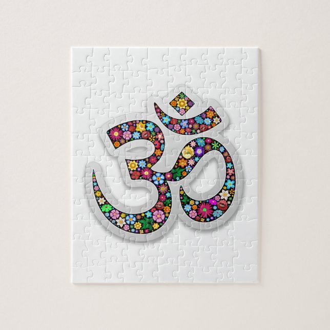 Puzzle Symbole de yoga Om Ohm Aum Namaste (Vertical)