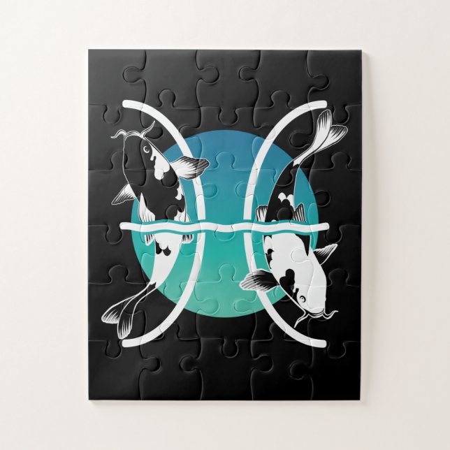 Puzzle Symbole des Poissons - Symbole zodiaque astrologiq (Vertical)