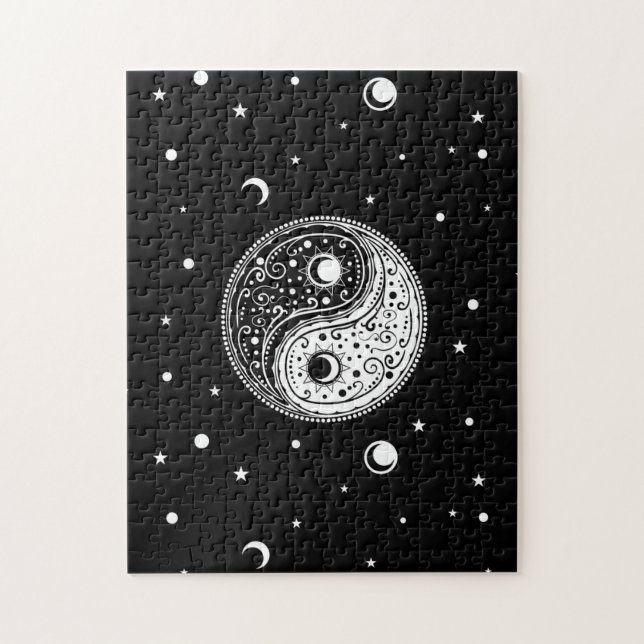 Puzzle Symbole d'ornement yin yang cachemire le design pa (Vertical)