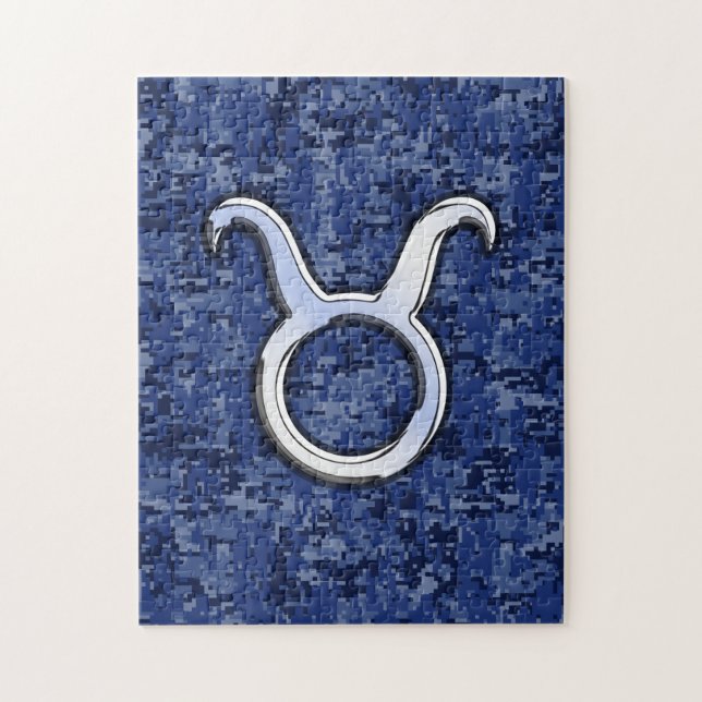 Puzzle Symbole moderne Taurus Zodiac Marine Camion numéri (Vertical)