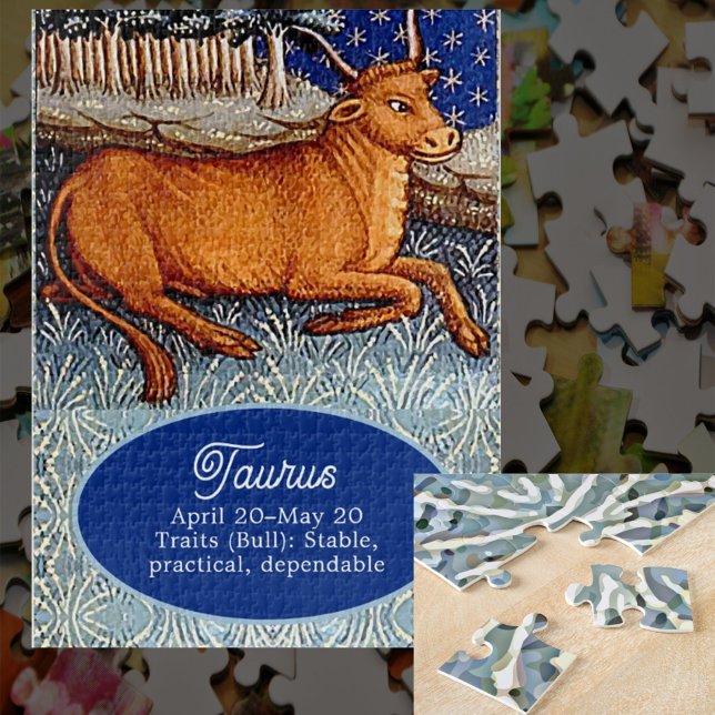 Puzzle Symbole Taurus Zodiac Bull fête d'anniversaire (Créateur téléchargé)