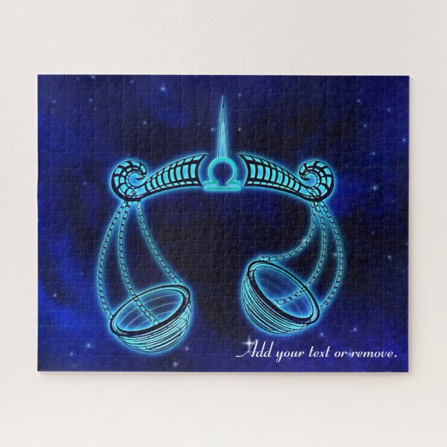 Puzzle Symbole zodiaque de l'horoscope de Libra Moderne, (Horizontal)