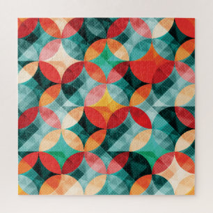 Puzzle Symphonie circulaire : Colorée Abstraite Vintage