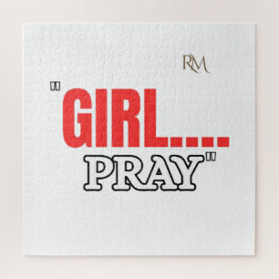 Puzzle T-shirt Girl Pray Chemise chrétienne basée sur l