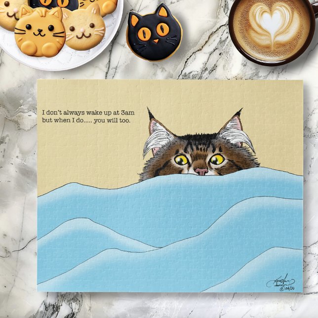 Puzzle Tabby Chat Pékin Bleu Drôle (Créateur téléchargé)