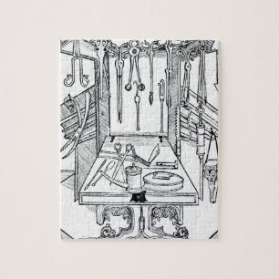 Puzzle Table d'opération et instruments chirurgicaux, du