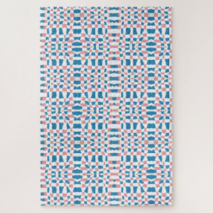 Puzzle Tableau de contrôle bleu rose rétro Abstrait