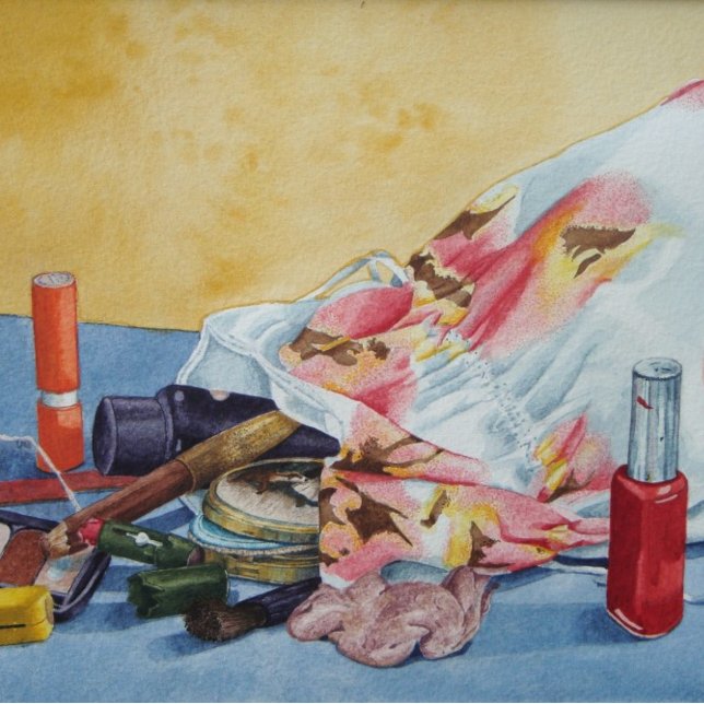 Puzzle tableau de la vie de la maquillage rétro sac (Créateur téléchargé)