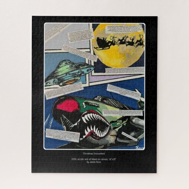 Puzzle Tableau des "Rencontres de Noël" sur un (Vertical)