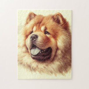 Puzzle Tableau vintage Chow-Chow