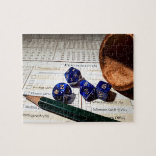 Puzzle Tablett RPG Feuille de caractères Joueur de rôle