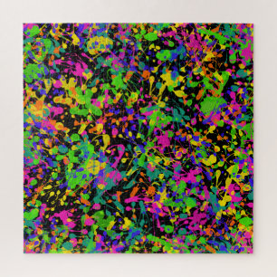 Puzzle Taches de peinture des Lumières du Nord