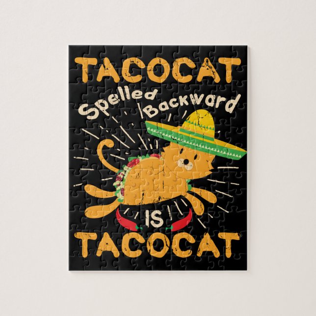 Puzzle Taco graphique de chat de Tacocat Cinco De Mayo (Vertical)