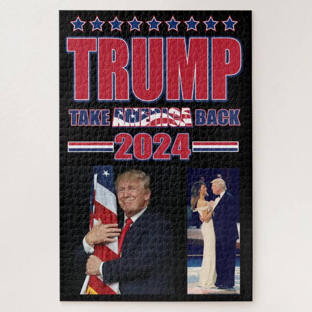 Puzzle Take America Back Trump 2024 (Vertical)