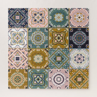 Puzzle Talavera Indian : Patchwork, Ethnic Mosaic.