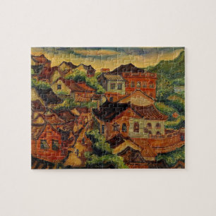 Puzzle Tamsui et Chen Cheng-Po / Taïwan Art vintage