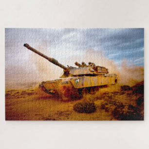 Puzzle TANK DE BATAILLE US - ABRAMS M1 (20x30 pouces)