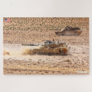Puzzle TANK DE BATAILLE US - ABRAMS M1 (20x30 pouces)