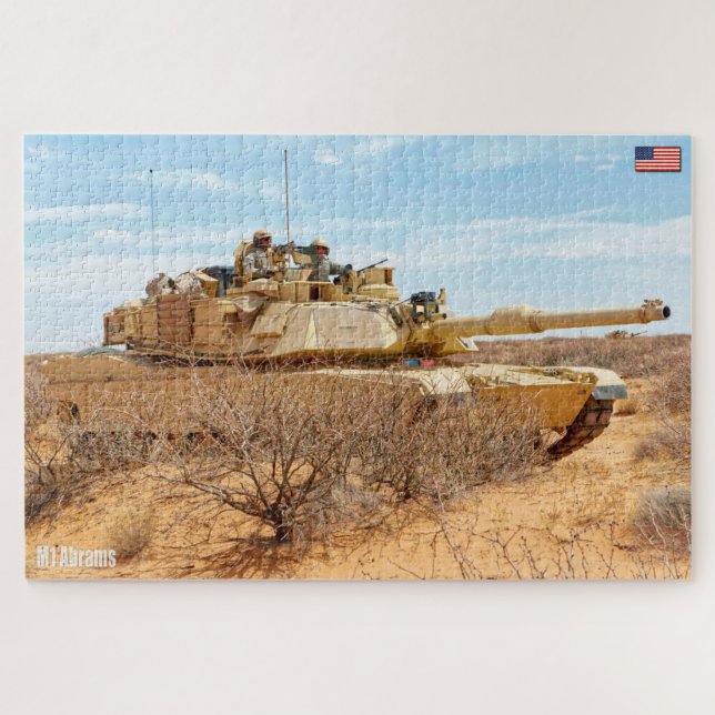 Puzzle TANK DE BATAILLE US - ABRAMS M1 (20x30 pouces) (Horizontal)