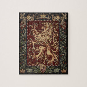 Puzzle Tapisserie du lion royal