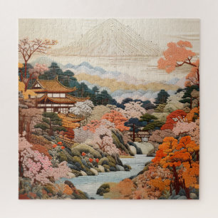 Puzzle Tapisserie japonaise traditionnelle design élégant
